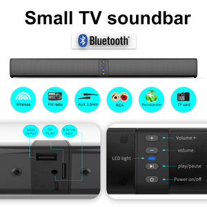 Barres <span class=keywords><strong>de</strong></span> <span class=keywords><strong>Son</strong></span> pour TV, Enceinte sans Fil <span class=keywords><strong>avec</strong></span> FM Détachable, Système Audio Surround Home Cinéma, Connexion Carte TF/Aux/RCA - Product Image 3