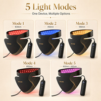 Nouveau Masque de Thérapie par Lumière Rouge 2026 pour le Cou et la Poitrine Supérieure, 60 LED, 4-en-1, Appareil de Beauté LED Rechargeable