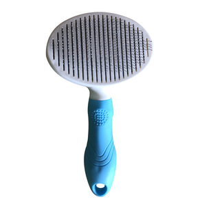 Pet Self Cleaning Comb Pink Orchid Dog Grooming Brush Coarse Fine <b>Needle</b> Detangling - Product Image 4