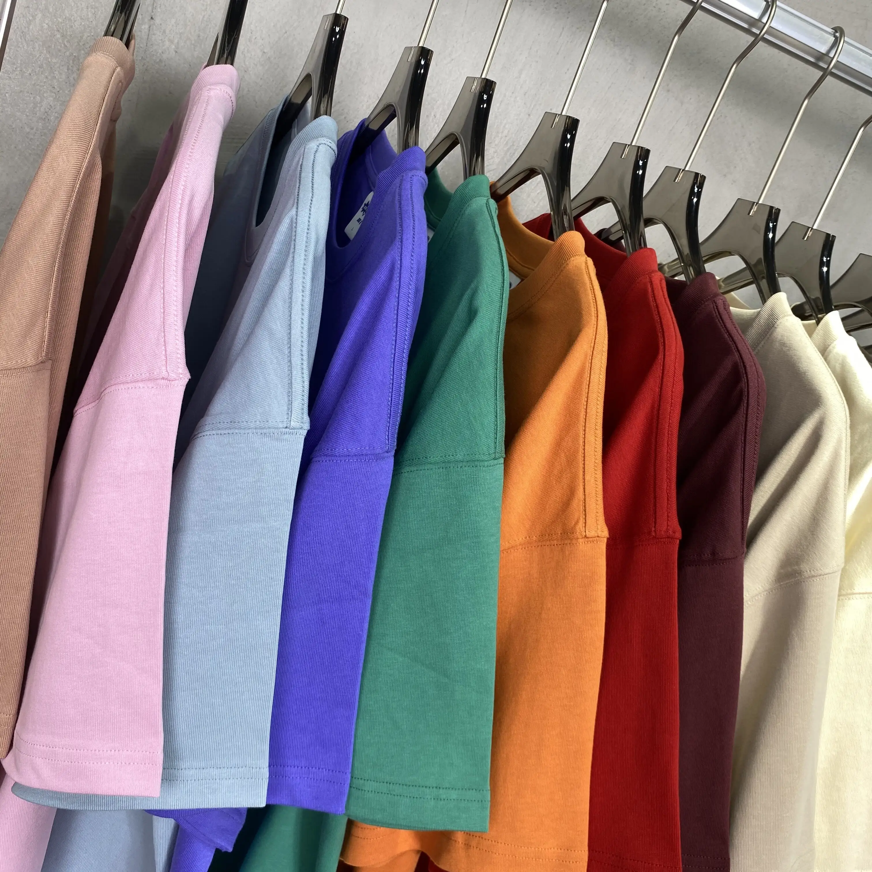 Spring/Summer Fashion Brand 305G Loose Men's Short sleeved T-shirt FOG Earth Color Pure Cotton T-shirt Men's