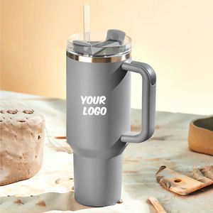 Fabricant de gobelet à l'état fluide h2.0 gobelet de 40 oz avec poignée et couvercle en paille - Product Image 1