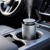 Diffuseur d'huiles essentielles électrique sans eau en alliage d'aluminium, intelligent, rechargeable par USB, alimenté par batterie, pour voiture et maison