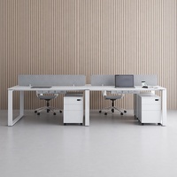 Meubles de bureau modernes, table de bureau, poste de travail, espace ouvert, poste de travail pour 2, 4, 6, 8 personnes, poste de travail pour le personnel