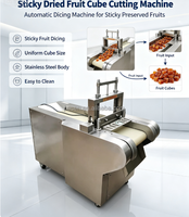 Machine commerciale de découpe de fruits confits et séchés, dattes, noix de coco, fruits conservés en cubes