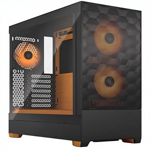 Caja de PC <span class=keywords><strong>Fractal</strong></span> Design Pop Air RGB Orange Core TG Clear Tint ATX Mid Tower FD-C-POR1A-05 CS8007 - Product Image 3