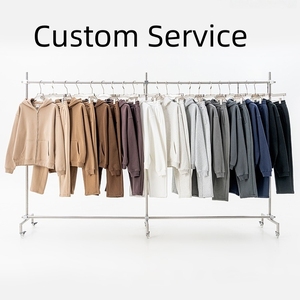 <span class=keywords><strong>2025</strong></span> Mùa Thu Hợp Thời Trang Của Nam Giới Lỏng Lẻo Lông Lông-Lót Rắn Màu Zip-up Áo Với Quần Giản Dị Thiết Lập Biểu Tượng Tùy Chỉnh Dịch Vụ Giản Dị Đường Phố - Product Image 3