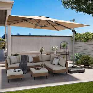 Marco de aluminio comercial para exteriores, sombrilla para jardín, restaurante, impermeable, Patio, <span class=keywords><strong>Base</strong></span> de paraguas, diseño en voladizo, muebles de exterior - Product Image 6