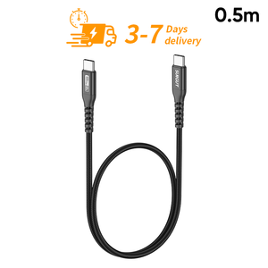 SUNGUY Nylon Braided 0.5m USB <b>C</b> <b>Cable</b> 60W 3A <b>Fast</b> <b>Charging</b> Data <b>Cable</b> Custom USB <b>Cable</b> <b>cables</b> usb tipo <b>c</b> - Product Image 1