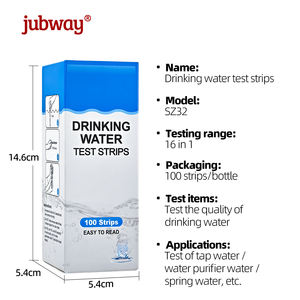 Vente en gros d'usine 16 en 1 pH <span class=keywords><strong>chlore</strong></span> Nitrite <span class=keywords><strong>Test</strong></span> de qualité de l'<span class=keywords><strong>eau</strong></span> domestique bandes de <span class=keywords><strong>test</strong></span> d'<span class=keywords><strong>eau</strong></span> <span class=keywords><strong>potable</strong></span> - Product Image 2