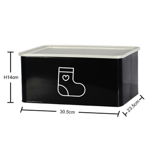 Durable Household Items Metal Home Storage Bin Stackable Storage Organizer