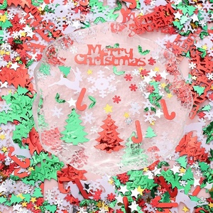 Christmas Series Mixed <b>Sequin</b> DIY Jewelry <b>Material</b> Beads Snowflake Christmas Tree Clothing Decoration Accessories Made of PET - Product Image 3