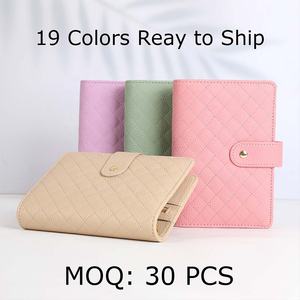 Yihe Meilleure Vente Portefeuilles-Classeurs de Budget 19 Couleurs A6 en Cuir Grainé Matelassé avec 6 Anneaux Dorés Reliure à Feuillets Mobiles - Product Image 2