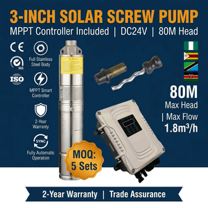 משאבת צנטריפוגלית סולארית 750W <span class=keywords><strong>DC</strong></span> 48V MPPT 140M גובה הרמה, להשקיה בטפטוף במטעים, בעלת תקן CE - Product Image 1