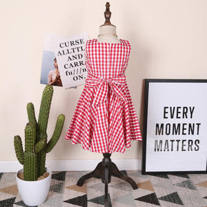 Vente en gros de robes pour filles, nouvelle collection, vêtements pour enfants de boutique, broderies florales, robe à carreaux pour filles - Product Image 4