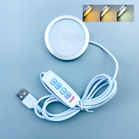 Lampe LED USB RGB ultra-mince à montage en surface avec télécommande, lampe circulaire pour imprimante 3D
