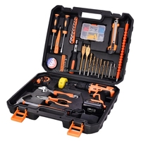 Offre Spéciale : Kit d'outils de perçage multifonctionnel sans fil à commande manuelle, personnalisable OEM, ensemble de quincaillerie domestique en acier au carbone pour meubles
