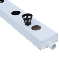 Canal hydroponique NFT monocouche solaire en PVC de qualité alimentaire 100x100mm, épaisseur 2mm, pour laitue, céleri, poireau, moutarde, personnalisable