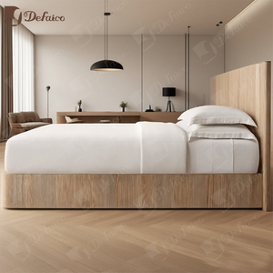 Mobili Pregiati <span class=keywords><strong>da</strong></span> Interni in Rovere con Struttura a Incastro a Tenone e Mortasa Irregolare, <span class=keywords><strong>Letto</strong></span> <span class=keywords><strong>Grande</strong></span> in Legno per <span class=keywords><strong>Camera</strong></span> <span class=keywords><strong>da</strong></span> <span class=keywords><strong>Letto</strong></span> di Hotel - Product Image 6
