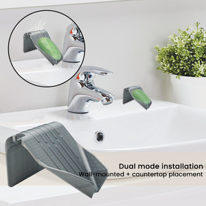 Soap Dish Versatile Installation Sturdy Container for Shower Bathroom Gym - Product Image 2