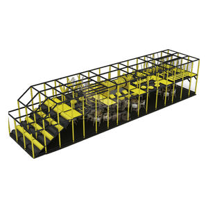 Estándar de seguridad europeo <span class=keywords><strong>americano</strong></span>, equipo de patio interior, Curso de Guerrero <span class=keywords><strong>Ninja</strong></span> suave, gimnasio de la jungla, carrera de obstáculos para niños de plástico - Product Image 3