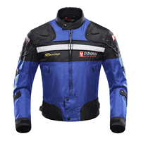 Veste de moto en coton Duhan avec broderie personnalisée, veste de course vintage pour homme, hiver