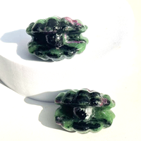 Jingfa Crystal Vente en gros de pierres naturelles de guérison, artisanat en pierres précieuses, petite coquille sculptée en quartz rose transparent de 3,5 cm