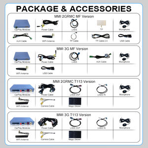 Module de rétrofit portable sans fil <span class=keywords><strong>CarPlay</strong></span> et Android Auto pour <span class=keywords><strong>Audi</strong></span> A1/<span class=keywords><strong>Q3</strong></span> 2012-2018, prise en charge de l'assistance vocale tactile et de la caméra, 12V - Product Image 6