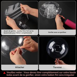 Glossy Foil Bobo Bubble <b>Balloons</b> 12" 18" 20" 24" 30" 32" 36 Inch Party <b>Decoration</b> Gift Toy - Product Image 2