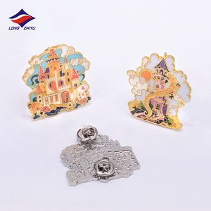 Longzhiyu 18 лет, поставщик значков из цинкового сплава, аниме, жесткие эмалированные значки, металлические значки на лацкан, с вашим собственным дизайном - Product Image 3