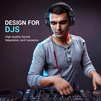 Écouteurs filaires DJ A71, haut-parleur 40mm, son incroyable, casque de jeu pliable avec micro d'extension, vente en gros