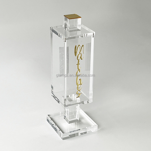 Akrilik yıkama fincan iki kolları fabrika özel yahudi Lucite yıkama fincan ve kibrit kutusu - Product Image 3