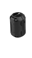 Filtre anti-bruit EMC/EMI à anneau de ferrite gris à clipser avec boîtier en plastique noir