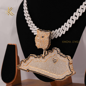 Elegant Custom Moissanite Diamond <b>Pendant</b> Designed In Unique Hip Hop Style Fashion Jewelry <b>For</b> <b>Men</b> And Women With Luxurious - Product Image 5