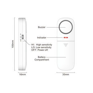 VIDEW Alarma de apertura Detección avanzada de desgaste para mayor seguridad y durabilidad alarma de seguridad de ventana alarma de puerta inalámbrica - Product Image 4