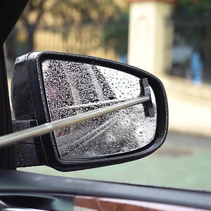 Herramienta portátil de acero inoxidable para limpiar ventanas de vidrio bajo la lluvia, mango extensible, ecológica, para espejos laterales y retrovisores de coche - Product Image 3