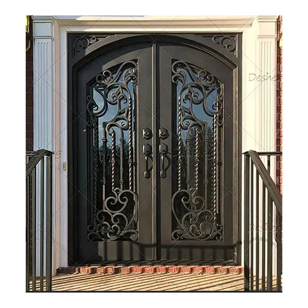 Exterior Iron French Doors Entrance Door Iron Front Entry Door For House
