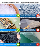Sacs sous vide personnalisés pour emballage alimentaire, résistants aux hautes températures, pour cuisson sous autoclave, transparents, en nylon, anti-humidité, pour sushis et chewing-gums