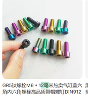 Vis en titane personnalisées M6, vis M2x3 Torx T30, norme DIN, grade 5, longueur 12 mm, vis autotaraudeuses métriques pour vélo, moto, voiture