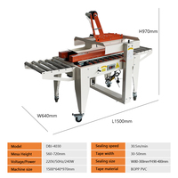 Scelleuse de cartons automatique économique DBJ-4030 pour la gestion des stocks des petites entreprises et entrepôts, machine à banderoler les colis, kit professionnel