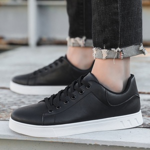 Zapatillas Blancas Casuales para Hombre, Primavera, Otoño, Invierno - Nuevo Estilo Juvenil, Transpirables, de PU, de Caña Baja - Product Image 4