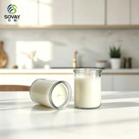 Mini pot en verre transparent cylindrique de 250 ml, récipient multi-usages pour la fabrication de bougies, les épices, les compléments alimentaires et les collations en vrac