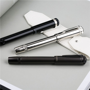 HERO-H718 penna <span class=keywords><strong>stilografica</strong></span> retrattile meccanica dell'oro 10K F pennino ottone Piano vernice maschio e femmina adulto affari penna di scrittura - Product Image 2