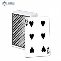 Jeu de cartes à jouer en PVC personnalisé RFID 13,56 MHz, cartes de poker en plastique
