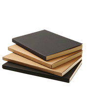 Cahier de reliure en papier brun A5 cousu personnalisé réutilisable et imprimé pour l'école ou le bureau