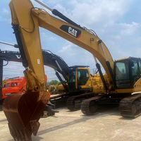 Excavatrice d'occasion CAT 325C 25 tonnes, pelle sur chenilles hydraulique Caterpillar d'origine pour la construction et l'exploitation minière