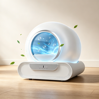 LeLo Pets Factory Supply Bac à litière intelligent automatique pour chat, autonettoyant, désodorisant ionique, capacité 65L, nettoyage facile, personnalisable ODM OEM pour animaux de compagnie