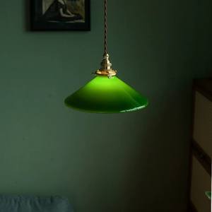 Japanese-Style Walnut Wood Pendant <b>Light</b> American Retro Brass Glass for Dining Room Bedroom Bedside Display Chic Ceramic Design - Product Image 2