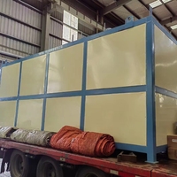 Machine de compostage aérobie horizontale Hengyun pour champignons, machine de fabrication d'engrais en poudre à partir de déchets alimentaires, 11 kW, haute performance PLC