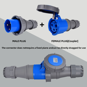 3pin công nghiệp cắm ổ cắm 2P E 220 240V IP67 Cee nối 3pin 63A 2P E 220 Cắm Công Nghiệp 240V IP67 cắm iec60309 - Product Image 6