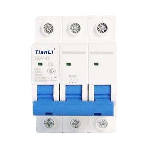 Interruptor Automático Miniatura <span class=keywords><strong>GYM9</strong></span> 2P 50A MCB 6kA, Capacidad de Ruptura 230V/400V, para Uso en Gimnasio Doméstico, Montaje en Riel DIN, 4P/1P/3P LI - Product Image 1